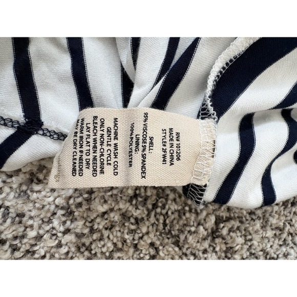 Soft Surroundings Dress Women Large Blue White Vela Infinty Maxi Stretch Coastal - Picture 9 of 12